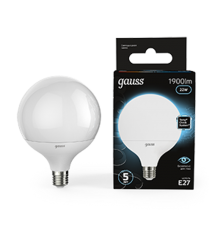 Лампа светодиодная Black LED G125 E27 22W 1840lm 4100K  105102222  Gauss