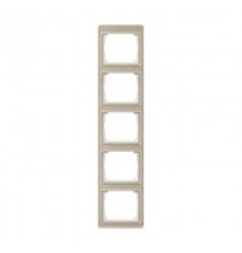 Рамка для вертикальной установки 5-кратная; золотая бронза  SL585GB  Jung
