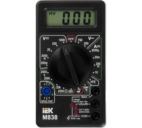 Мультиметр цифровой  Universal M838   TMD-2S-838  IEK