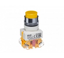 Выкл. кноп. с фикс. ABFP 22 мм жел. 220В ВK-22   25134DEK  DEKraft