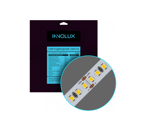 Лента светодиодная 24В 93 540 ИСЛ-2835W168-14-CRI80-IP20-24V  93540  INNOLUX