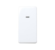 Simon 27 Выключатель 1-кл кнопочный, 10А 250В, узкий модуль, S27, белый  27669-64  Simon