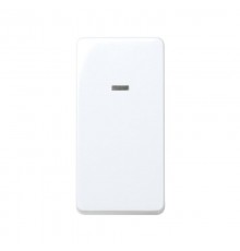 Simon 27 Выключатель 1-кл кнопочный, 10А 250В, узкий модуль, S27, белый  27669-64  Simon