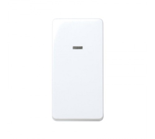 Simon 27 Выключатель 1-кл кнопочный, 10А 250В, узкий модуль, S27, белый  27669-64  Simon