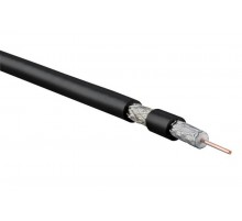 COAX-RG6-CU-500 Кабель коаксиальный RG-6, 75 Ом (ТВ, SAT, CATV), жила - 1.02 мм (18 AWG, медь, solid)(бухта 500 м)  49027  Hyperline
