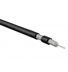 COAX-RG6-CU-500 Кабель коаксиальный RG-6, 75 Ом (ТВ, SAT, CATV), жила - 1.02 мм (18 AWG, медь, solid)(бухта 500 м)  49027  Hyperline