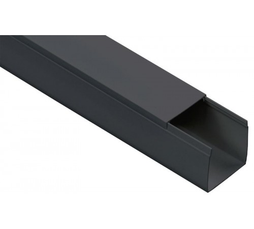 Кабель-канал 60х60 "ЭЛЕКОР" черный (12м)   EL-KK10-060-060-1-K02  IEK