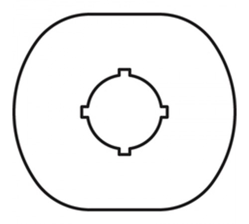 Шильдик MA6-1000 (1 место) для пластикового кнопочного поста  1SFA611930R1000  ABB