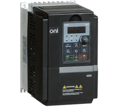 Преобразователь частоты A650 380В 3Ф 5,5kW 13А ONI  A650-33E055T  ONI