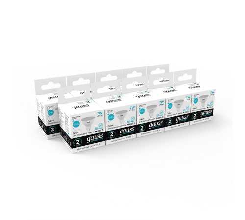 Лампа светодиодная LED 7Вт GU5.3 220В 4100К Elementary MR16  13527  Gauss