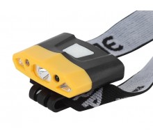 Фонарь налобный GA-804  серия "Практик" 3Вт led + 2 SMD, 3,7 V Li аккум, сенсорное включение   Б0036605  ЭРА