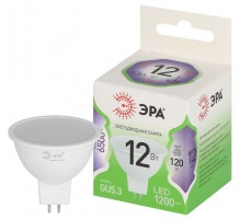 Лампа светодиодная  GREEN LINE LED MR16-12W-865-GU5.3 GL GU5.3 12 Вт софит холодный свет  Б0067062  ЭРА