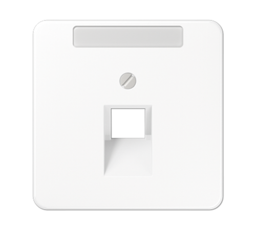 Крышка для ординарной телефонной и компютерной розетки  UAE; белая  CD569-1NAUAWW  Jung