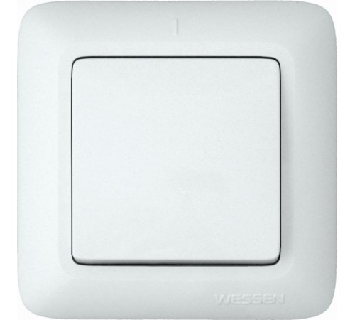 ПРИМА С/У Белый Выключатель 1-клавишный 6А (в сборе) (опт.упак.)  S16-057-B  Schneider Electric