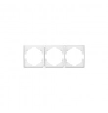 Рамка ROUND 3-постовая перламутр  KR-78-0753-1  Kranz