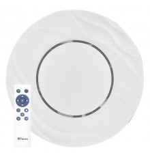 Светильник светодиодный декоративный бытовой накл. с пультом AL1836 тарелка 72W 3000К-6000K белый  41235  Feron