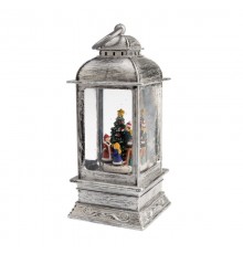 Декоративный фонарь с эффектом снегопада и подсветкой "Рождество", белый  501-065  NEON-NIGHT