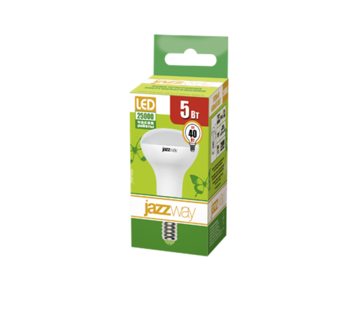 Лампа светодиодная LED 5Вт E14 220В 3000К PLED- ECO-R50 отражатель (рефлектор)  1037015A  Jazzway