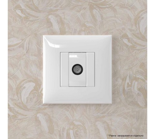 Розетка TV оконечная в стену, "Avanti", "Белое облако"  4400523  DKC