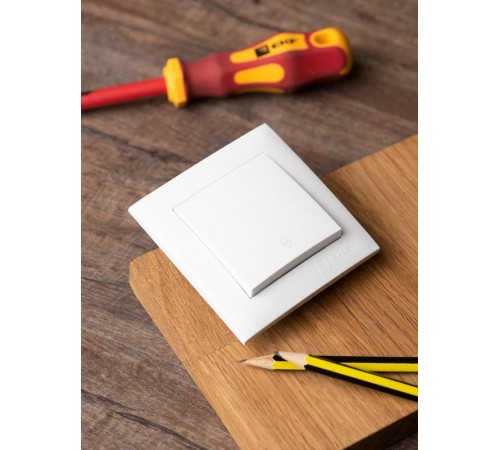 Валенсия выключатель 1-кл. 10А белый проходной EKF PROxima   EWV10-025-10   EKF