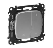 Valena ALLURE DIY Алюминий Светорегулятор кнопочный универ. 400Вт без нейтрали.С лиц. пан..  752962  Legrand