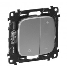 Valena ALLURE DIY Алюминий Светорегулятор кнопочный универ. 400Вт без нейтрали.С лиц. пан..  752962  Legrand