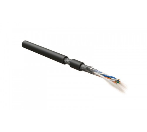 RS-SF-3x2x22/7-PVC-BK (500 м) Кабель интерфейса RS-485, экранир. SF/UTP, 3 пары 24 AWG, 3х2х0,61 мм, многопроволоч. жилы7х0.20 мм 444099  Hyperline