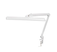 Лампа настольная бестеневая на струбцине ECO light, 324 SMD LED с диммером, теплый/холодный цвет свечения, белая  31-0410  Rexant