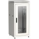 Шкаф сетевой 19" LINEA N 18U 600х600 мм стеклянная передняя дверь серый  LN35-18U66-G  ITK