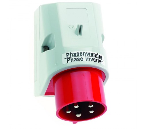 Вилка настенная 32A 5p 400V 6h IP44 126 x 83 Фазоинвертов I 24211-Bals I Bals