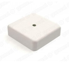 Коробка распределительная для о/п с кабель-каналом 75х75х20мм, IP40, цвет-БЕЛЫЙ (100шт)  GE41211-01  GREENEL