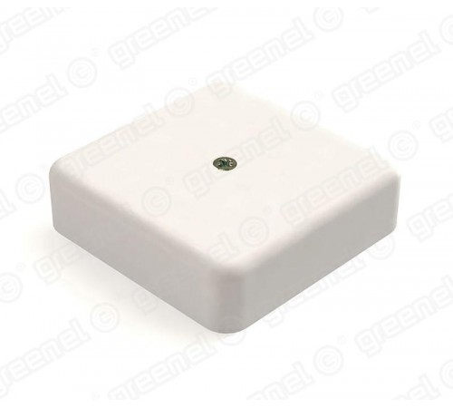 Коробка распределительная для о/п с кабель-каналом 75х75х20мм, IP40, цвет-БЕЛЫЙ (100шт)  GE41211-01  GREENEL