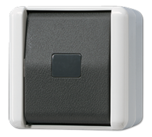 Кнопка без фиксации, однополюсная с НО контактом; для накладного монтажа IP44  831W  Jung