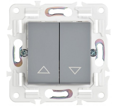 SKANDY Выключатель жалюзи 10А SK-V12Gr серый  SK-V15-0-10-K03  IEK