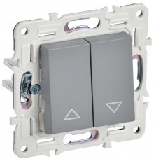 SKANDY Выключатель жалюзи 10А SK-V12Gr серый  SK-V15-0-10-K03  IEK