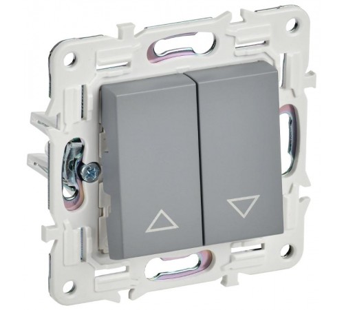 SKANDY Выключатель жалюзи 10А SK-V12Gr серый  SK-V15-0-10-K03  IEK