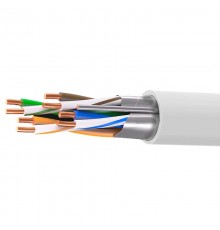 Кабель витая пара кат. 5E экранированный F/UTP, 4 пары, нг(А)-HF, для внешней/внутренней прокладки, серый, катушка 305 м  RN5EFUK01UGY  DKC