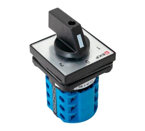 Переключатель кулачковый ПК-1-43 10А 3P "1-0-2" IP65  pk-1-43-10-65  EKF