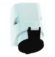 Розетка для настенного монтажа 16A 4p 500V 7h IP44 126x83 черная Quick-Connect I 11968-Bals I Bals