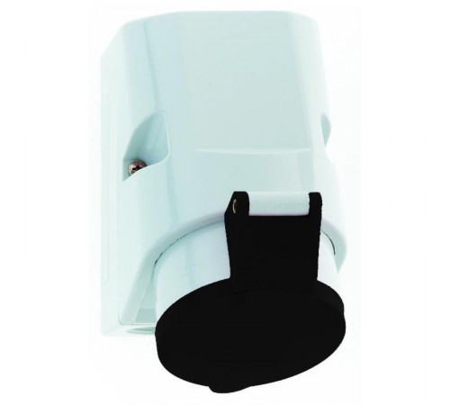 Розетка для настенного монтажа 16A 4p 500V 7h IP44 126x83 черная Quick-Connect I 11968-Bals I Bals