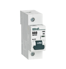 Автоматический выключатель 1Р 80А х-ка B ВА-201 10кА  13034DEK  DEKraft