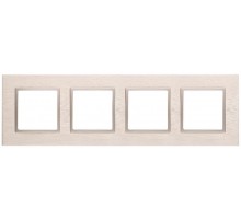 14-5204-04 Рамка на 4 поста, металл, Эра Elegance, шампань+шамп  Б0034560  ЭРА
