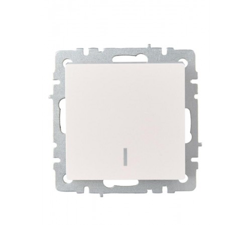 BRITE Выключатель 1-клавишный проходной с индикацией 10А ВС10-1-7-БрЖ жемчуг  BR-V12-1-10-K36  IEK