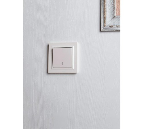 BRITE Выключатель 1-клавишный проходной с индикацией 10А ВС10-1-7-БрЖ жемчуг  BR-V12-1-10-K36  IEK