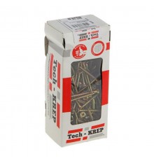 Саморезы универсальные 45х4,0 мм (200 шт) желтые - коробка с окном ( 0,467 кг)  102246  Tech-KREP