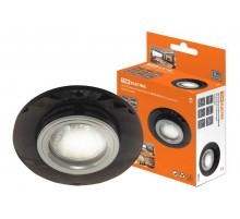 Светильник точечный встраиваемый под лампу СВ 03-03 MR16 50Вт G5.3 чёрный/хром  SQ0359-0049  TDM