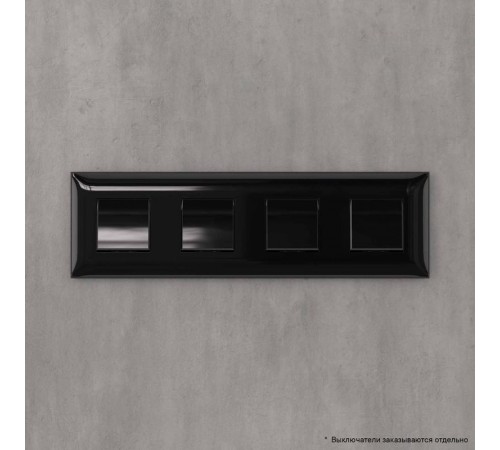 Рамка ARTLEBEDEV "Черный квадрат" "Avanti", 8 мод.  4402908  DKC