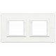 Axolute декоративные накладки прямоугольной формы, горизонтальные, цвет белый, на 2+2 модуля  HA4802M2HHD  Legrand