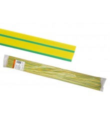 Термоусаживаемая трубка ТУТнг 20/10 желто-зеленая по 1м (50 м/упак)  SQ0518-0252  TDM