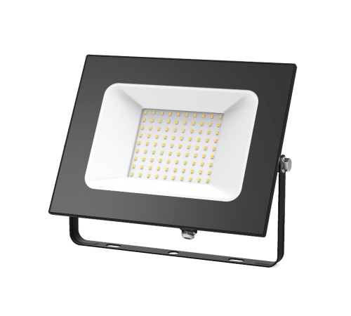 Прожектор светодиодный 100W 6700lm IP65 3000К черный  613527100  Gauss